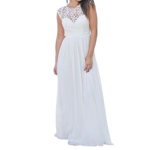 NWT White Formal Dress